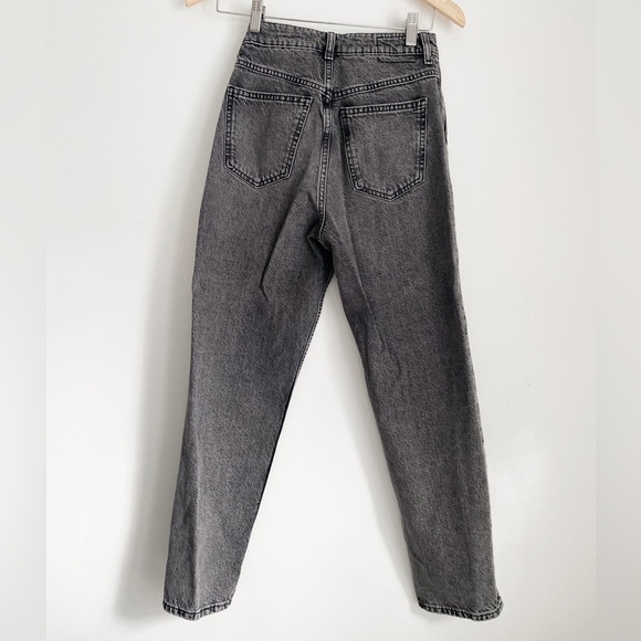 Mango High Rise Mom Jeans, Grey - Size 2 - Picture 6 of 8